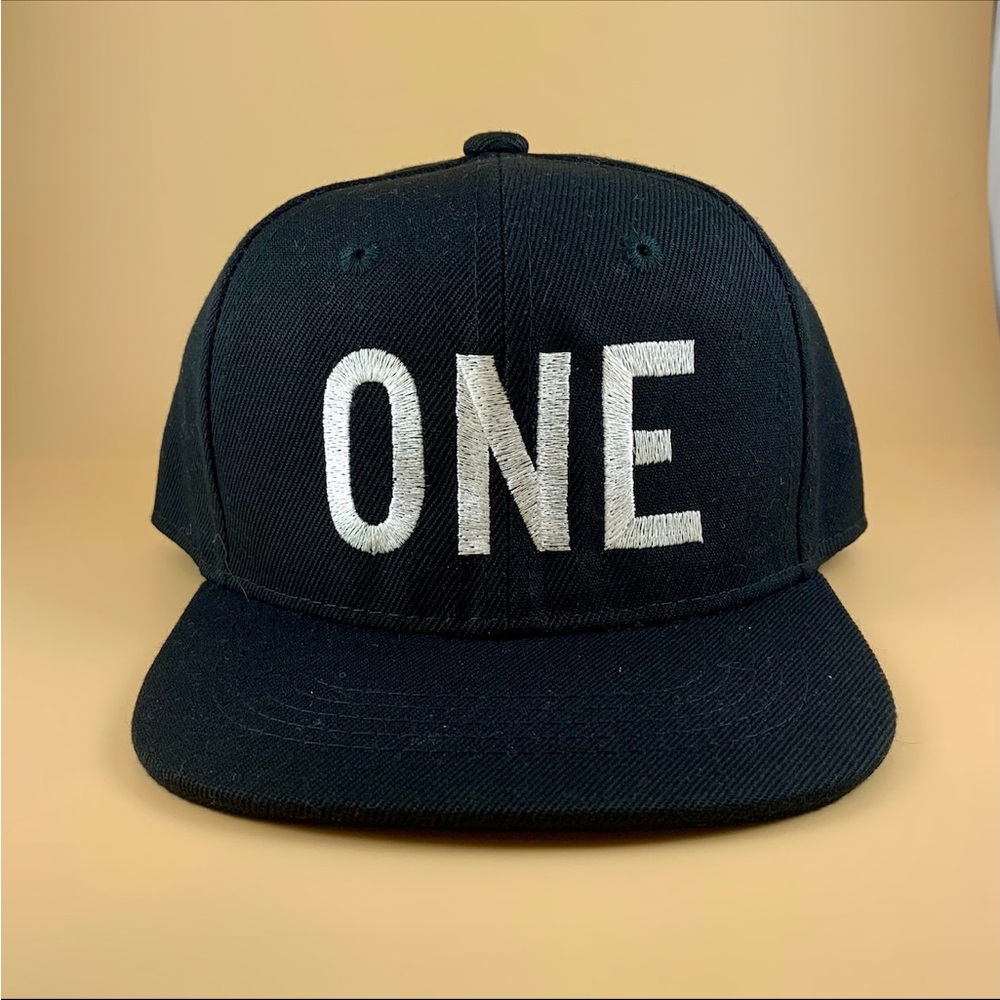 Black Cap with ONE Embroidery
